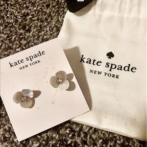 Kate Spade earrings with pearl back